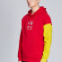 Li-Ning AWDNB95-3 Paris Fashion Week Hoodie for Couples, Red-Yellow Combination, Fashionable Outerwear