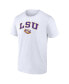 Men's White LSU Tigers Campus T-shirt
