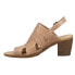 Фото #3 товара VANELi Mayo Block Heels Sling Back Womens Brown Casual Sandals 305973