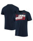 Фото #1 товара Men's Emma Meesseman Navy Washington Mystics Name and Number Performance T-shirt