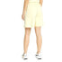 Puma Brand Love High Waist Longline Shorts Womens Off White Casual Athletic Bott