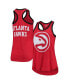 Фото #1 товара Women's Red Atlanta Hawks Showdown Scoop-Neck Racerback Tank Top