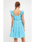 ფოტო #2 პროდუქტის Women's Sweetheart Flounced Mini Dress