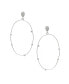 Фото #1 товара Серьги Ettika Crystal Oval Hoop Large