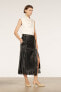 Фото #1 товара Leather skirt with fringe - limited edition