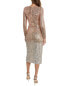 Badgley Mischka Ombre Sequin Cocktail Dress Women's