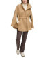 Womens Double-Breasted Cape Coat