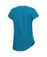 ფოტო #4 პროდუქტის Women's Teal San Jose Sharks Grand Slam Raglan Notch Neck T-shirt