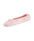 ფოტო #1 პროდუქტის Isotoner Embroidered Terry Ballerina Slipper, Online Only