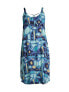 NIC+ZOE Women's Summer Solstice Dress in Blue Multi Size L