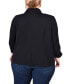 Фото #2 товара Plus Size Long Sleeve Scuba Crepe Jacket