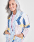 Фото #3 товара Petite Cotton Quilted Patchwork Jacket, Created for Macy's