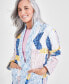 ფოტო #1 პროდუქტის Petite Cotton Quilted Patchwork Jacket, Created for Macy's