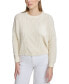 Women's Mixed Cable-Knit Drop-Shoulder Sweater