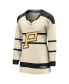 Фото #3 товара Women's Cream Pittsburgh Penguins 2023 Winter Classic Blank Jersey