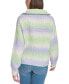Фото #2 товара Women's Space-Dyed Half-Zip Sweater
