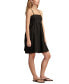 ფოტო #3 პროდუქტის Women's Drawstring Pocket Cotton Babydoll Mini Dress