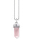 Фото #1 товара Thomas Sabo PE955-640-9 Silver pendant w. rose-coloured rose quartz crystal