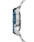 Фото #2 товара Наручные часы Bulova Futuro Diamond-Accent Black Stainless Steel Bracelet Watch 42mm