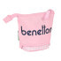 Фото #2 товара Вертикальный пенал Benetton Vichy Розовый (8 x 19 x 6 cm)