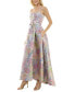 Фото #3 товара Платье Taylor женское металлическое с цветочным жаккардом
