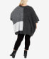 Фото #9 товара Plus Size Mia Round Neck Poncho Sweater