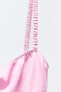 Фото #8 товара Платье-комбинация миди из глянцевой ткани ZARA