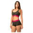 SUPER.NATURAL Rocket175 sports bra Black Ink / Sangria / Gold, XL - фото #1