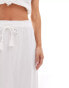 Vero Moda Petite boho maxi skirt in white Schneeweiß, S - EU 36 - фото #4