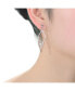 ფოტო #2 პროდუქტის Stylish Sterling Silver Two-Tone Dangling Earrings