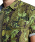 Men's Sayool Short Sleeve Button-Front Floral Print Shirt
