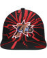 Фото #3 товара Men's Black Philadelphia 76ers Hardwood Classics Earthquake Snapback Hat