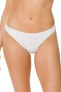 Фото #1 товара Michael Michael Kors 283871 Iconic Solids Classic Bikini Bottoms White , Size MD
