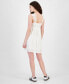 ფოტო #2 პროდუქტის Juniors' Lace Trim Mini Dress