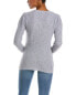 Qi Cashmere Puff Sleeve Wool & Cashmere-Blend Sweater Women's Grey S