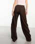 Фото #4 товара Cotton:On utility wide leg pants in brown