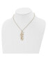Фото #2 товара Chisel yellow IP-plated FAITH Pendant Cable Chain Necklace
