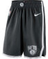 ფოტო #1 პროდუქტის Men's Black 2019/20 Brooklyn Nets Icon Edition Swingman Shorts