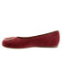 Softwalk Sonoma Halo S2257-662 Womens Burgundy Wide Ballet Flats Shoes