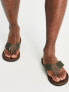 Barbour toeman beach sandals in olive