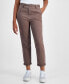 ფოტო #1 პროდუქტის Juniors' Cuffed High-Rise Trouser Jeans