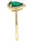 ფოტო #5 პროდუქტის EFFY® Emerald (7/8 ct. t.w.) & Diamond (1/6 ct. t.w.) Ring in 14k Gold (Also available in 14k White Gold)