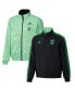 Men's Black and Green Austin FC 2023 On-Field Anthem Full-Zip Reversible Team Jacket