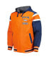 Фото #2 товара Men's Orange, Gray Denver Broncos Extreme Full Back Reversible Hoodie Full-Zip Jacket
