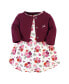 Фото #2 товара Платье Hudson Baby girls Cotton Dress & Cardigan, Fall Floral.