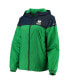 Women's Green, Navy Notre Dame Fighting Irish Flash Forward Lined Full-Zip Windbreaker Jacket