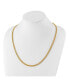 Polished Yellow IP-plated 5mm Curb Chain Necklace