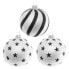 Фото #4 товара Xmas Black & White Satin , 3er Set, 8cm