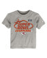 ფოტო #3 პროდუქტის Toddler Boys and Girls Gray Kansas City Chiefs Super Bowl LVIII Champions Locker Room Trophy Collection T-shirt