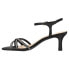 Фото #3 товара Nina Bobby Rhinestone Ankle Strap Womens Black Casual Sandals BOBBY-LS-BLKLUS